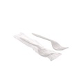 Office Jansan | Pactiv Corp. FKFWCH Individually Wrapped Mediumweight Plastic Fieldware Cutlery Fork - White (1000/Carton) image number 0