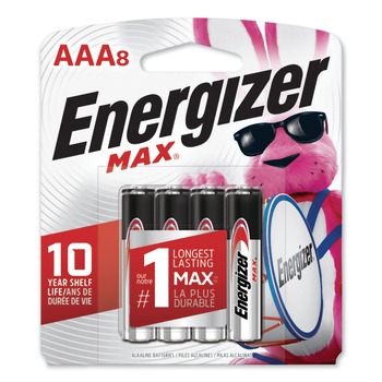 Energizer Max 1.5V Alkaline AAA Batteries (8/Pack)