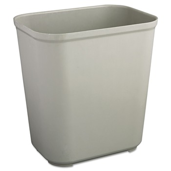Rubbermaid Commercial 7 gal. Fiberglass Wastebasket - Gray