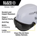 Face Shields and Visors | Klein Tools VISORGRAY Safety Helmet Visor - Gray Tinted image number 8