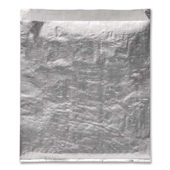 Bagcraft 6 in. x 3/4 in. x 6-1/2 in. Foil Sandwich Bags - Silver (1000/Carton)