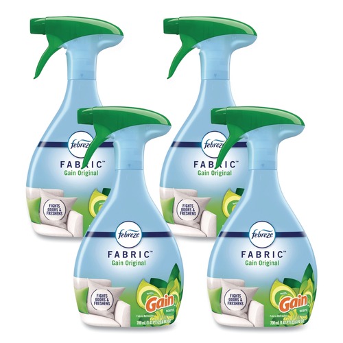 Cleaning & Janitorial Supplies | Febreze 80363510 FABRIC 23.6 oz. Spray Bottle Refresher/Odor Eliminator - Gain Original (4/Carton) image number 0