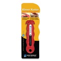 Cutlery | San Jamar KK403 Klever Kutter 1 in. Blade 4 in. Plastic Handle 3 Razor Blades Safety Cutter - Red (3/Pack) image number 4