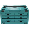 Storage Systems | Makita P-84333 MAKPAC 6 Drawers 8-1/2 in. x 15-1/2 in. x 11-5/8 in. Interlocking Case image number 1