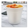 Food Trays, Containers, and Lids | Dart 32MJ48 32 oz. Foam Containers - White (500/Carton) image number 5
