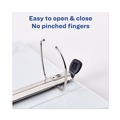 Office Jansan | Avery 79804 11 in. x 8.5 in. 3 Rings 4 in. Capacity Heavy-Duty View Binder with DuraHinge and Locking One Touch EZD Rings - Navy Blue image number 5