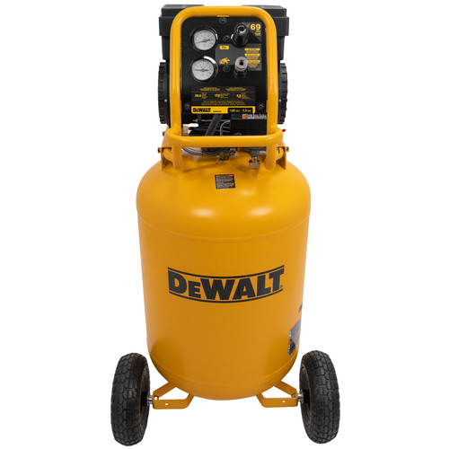 Portable Air Compressors | Dewalt DXCMSAC426 1.5 HP 26 Gallon Vertical 150 PSI Quiet Wheelbarrow Air Compressor image number 0