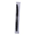 Cutlery | Boardwalk BWKKNIHWPSBIW Heavyweight Wrapped Polystyrene Knife - Black (1000/Carton) image number 1