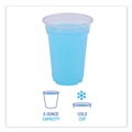  | Boardwalk BWKPET9 9 oz. PET Plastic Cold Cups - Clear (1000/Carton) image number 5