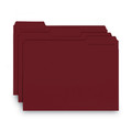 File Folders | Smead 10275 1/3-Cut Tabs, Interior File Folders - Letter, Maroon (100/Box) image number 1