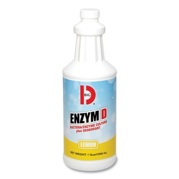 Big D Industries 32 oz Enzym D Digester Liquid Deodorant - Lemon (12/Carton)