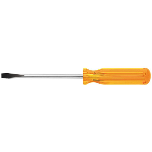 Klein Tools BD156 6 in. x 5/16 in. Tip Keystone Plastic Handle Screwdriver - Yellow image number 0