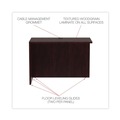 Labor Day Sale! Save $30 off $199! | Alera ALEVA354224MY 42 in. x 23.63 in. x 29.5 in. Valencia Series Reversible Return/Bridge Shell - Mahogany image number 8