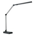  | Alera ALELED908B 3.25 in. W x 6 in. D x 21.5 in. H Adjustable LED Desk Lamp - Black image number 1