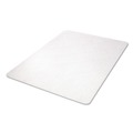 Office Jansan | Deflecto CM21442F 46 in. x 60 in. Flat Packed EconoMat All Day Use Chair Mat for Hard Floors - Clear image number 1