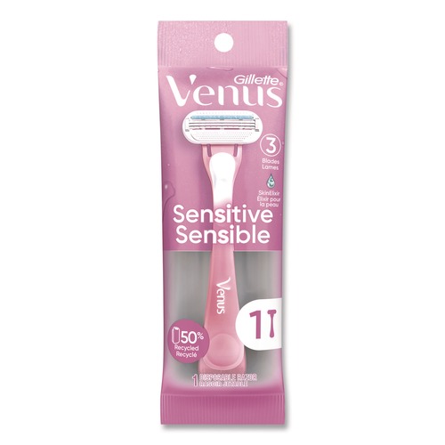 Cleaning & Janitorial Supplies | Gillette 64906 Venus Sensitive Sensible Razors 3 Blades 36/Carton image number 0
