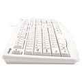 Office Electronics & Batteries | Kensington K64406US Pro Fit USB Washable Keyboard, 104 Keys - White image number 1