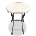 Office & Office Supplies | Iceberg 64563 Rough n Ready 18 in. Seat Height Backless Folding Stool Supports Up to 300 lb - White Seat/Charcoal Base (4/Carton) image number 1