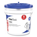 Disinfectants | WypAll 06411 WetTask Customizable Wet Wiping System Critical Clean Wipers for Bleach/Disinfectants/Sanitizers with Bucket (540/Carton) image number 4
