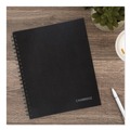 Office Jansan | Cambridge Limited 06100 11 in. x 8.5 in. 1-Subject Wide/Legal Rule Hardbound Notebook with Pocket - Black Cover (96 Sheets) image number 3