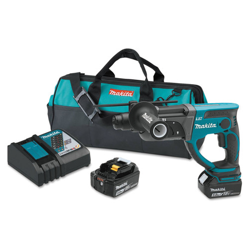 Rotary Hammers | Makita XRH03T 18V LXT 5.0 Ah Cordless Lithium-Ion 7/8 in. Rotrary Hammer Kit image number 0