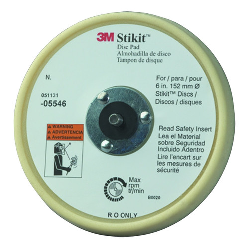 Grinding, Sanding, Polishing Accessories | 3M 5546 Stikit Low Profile Finishing Disc Pad 6 in. image number 0