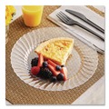 Cutlery | WNA RSCW91512 9 in. Diameter Classicware Plastic Plates - Clear (12/Pack, 15 Packs/Carton) image number 2