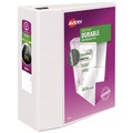 Office Jansan | Avery 09901 11 in. x 8.5 in. 3 Rings 5 in. Capacity Durable View Binder with DuraHinge and EZD Rings - White image number 0
