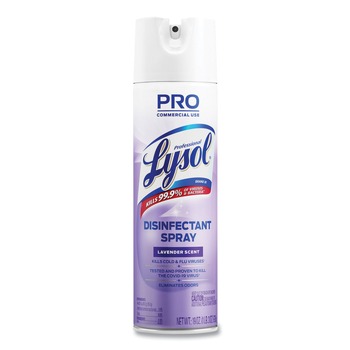 Professional LYSOL Brand 19 oz. Aerosol Spray Disinfectant Spray - Lavender