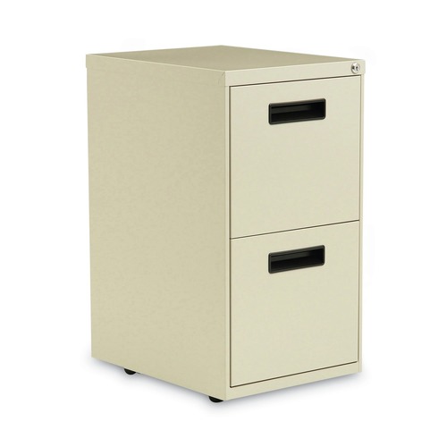 Office Carts & Stands | Alera ALEPAFFPY 14.96 in. x 19.29 in. x 27.75 in. 2 Legal/Letter-Size File Drawers Left or Right File Pedestal - Putty image number 0