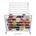 Office Filing Cabinets & Shelves | Champion Sports EBLXX 23 in. x 45 in. x 32 in. 264 lb Capacity Economy Locking Ball Carrier - White image number 6
