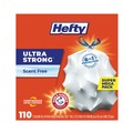Cleaning & Janitorial Supplies | Hefty E3-3368 23.75 in. x 24.88 in. 13 gal. Ultra Strong Drawstring Tall Kitchen Trash Bags - White (330/Carton) image number 4