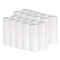 Trash Bags | Boardwalk H4823LWKR01 10 Gallon 0.4 mil 24 in. x 23 in. Perforated Roll Low-Density Waste Can Liners - White (25 Bags/Roll, 20 Rolls/Carton) image number 1