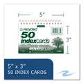 Flash Cards | Roaring Spring 28335 Environotes 3 in. x 5 in. Narrow Rule Wirebound Recycled Index Cards - White (24/Carton) image number 6