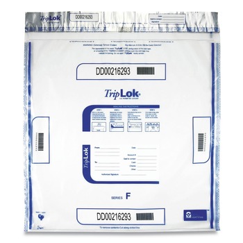 TripLOK 20 in. x 20 in. Plastic Deposit Bag - Clear (250/Carton)