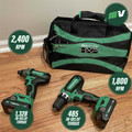Combo Kits | Metabo HPT KC18DFXM 18V MultiVolt Brushed Lithium-Ion 1/2 in. Cordless Hammer Drill and 1/4 in. Impact Driver Combo Kit with 2 Batteries (2 Ah) image number 5