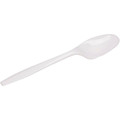 Cutlery | Dixie TMP23C Mediumweight Polypropylene Teaspoon Cutlery - White (1000/Carton) image number 1