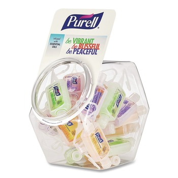 PURELL 3900-25-CMRME 1 oz Advanced Hand Sanitizer Gel Infused with Essential Oils - Assorted Scents (25/Carton)