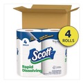 Toilet Paper | Scott 47617 Rapid-Dissolving Toilet Paper - White (4/Rolls/Pack, 12 Packs/Carton) image number 3