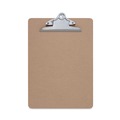  | Universal UNV40304VP 1.25 in. Clip Capacity 8.5 in. x 11 in. Hardboard Clipboard - Brown (3/Pack) image number 0