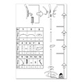 Office Jansan | Alba PMCLEON 19.75w x 19.75d x 68.9h CLEO 10-Knob Coat Stand Alone Rack - Black image number 5