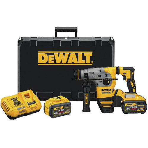 Dewalt DCH293X2 20V MAX XR Brushless 1-1/8 in. L-Shape SDS Plus Rotary Hammer Kit with 9.0ah image number 0