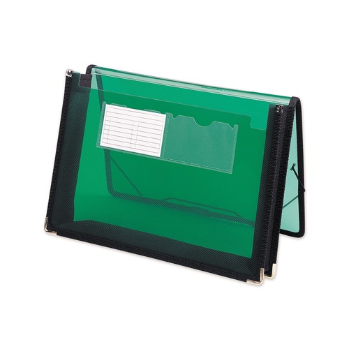 Office Jansan | Smead 71951 1 Section 2.25 in. Expansion Poly Wallet - Letter Size, Translucent Green image number 0