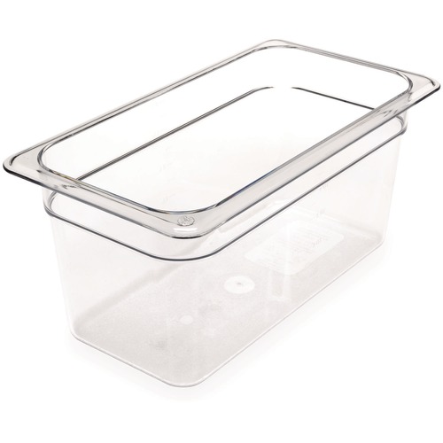 Food Service | Carlisle 3066207 6.88 in. x 12.75 in. x 6 in. 5.7 qt. StorPlus Polycarbonate Plastic Food Pan - Clear image number 0
