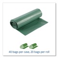 Trash Bags | Stout by Envision G3340E11 Controlled Life-Cycle 33 in. x 40 in. 1.1 mil. 33 Gallon Plastic Trash Bags - Green (40/Box) image number 3