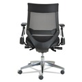  | Alera ALEEBW4213 EB-W Series Pivot Arm Multifunction Mesh Chair with Aluminum Base - Black image number 3