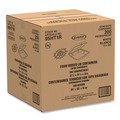 Food Trays, Containers, and Lids | Dart 95HT1R 9.25 in. x 9.5 in. x 3 in. Foam Hinged Lid Containers (200/Carton) image number 3