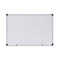 White Boards | Universal UNV43723 36 in. x 24 in. Modern Melamine Dry Erase Board - White Surface, Aluminum Frame image number 0