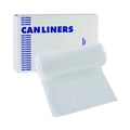 Trash Bags | Boardwalk Z4833RNKR01 16 Gallon 6 mic 24 in. x 33 in. Perforated Roll High-Density Can Liners - Natural (50 Bags/Roll, 20 Rolls/Carton) image number 1