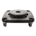 Hand Trucks | Rubbermaid Commercial FG353000BLA BRUTE Square 300 lbs. Capacity Trash Can Dolly - Black image number 1